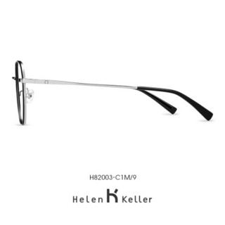 海伦凯勒镜框男2020年新款几何框光学镜女文艺大框近视眼镜框架可配防蓝光H82003 H82003CP8玫瑰金框