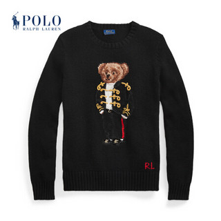 Ralph Lauren/拉夫劳伦女装 2020年冬季假日Polo小熊图案针织毛衫21912 001-黑色 L