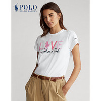 Ralph Lauren/拉夫劳伦女装 2020年秋季Pink Pony棉质圆领T恤21859 100-白色 XL