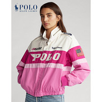 Ralph Lauren/拉夫劳伦女装 2020年秋季Pink Pony棉质帆布飞行员夹克21873 650-粉红色 M