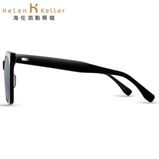 海伦凯勒新品太阳镜男 简约方框眼镜 时尚复古墨镜男H8751 流光银镀膜-N21