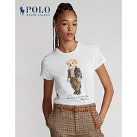 Ralph Lauren/拉夫劳伦女装 2020年秋季Polo小熊圆领T恤21857 100-白色 M