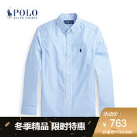 Ralph Lauren/拉夫劳伦男童 2020年秋季条纹棉府绸衬衫34093 400-蓝色 S