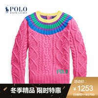 Ralph Lauren/拉夫劳伦女童 2020年秋季Aran趣味针织毛衫34261 651-粉红色 4