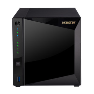 asustor华芸AS4004T+AS-T10G 4盘位万兆NAS网络存储服务器网络存储器NAS主机 内存2GB (无内置硬盘)