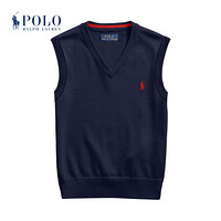 Ralph Lauren/拉夫劳伦男童 2020年秋季V领毛衫背心34366 410-海军蓝 2/2T