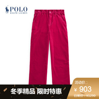 Ralph Lauren/拉夫劳伦女童 2020年冬季弹力灯芯绒套穿式长裤34613 650-粉红色 10