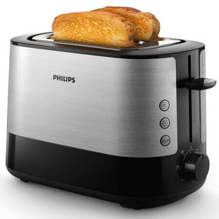 飞利浦（PHILIPS）多士炉吐司机全自动家用烤面包机加宽烘烤槽内置烘烤架 HD2635/21