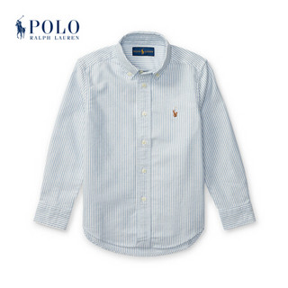 Ralph Lauren/拉夫劳伦男童 2020年冬季条纹棉质牛津衬衫34658 400-蓝色 4