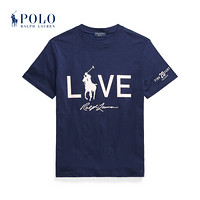 Ralph Lauren/拉夫劳伦男童 2020年冬季Pink Pony英文爱字T恤34640 410-海军蓝 L