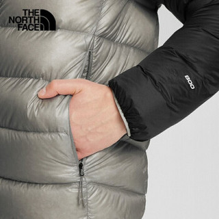 TheNorthFace北面羽绒服男2020冬款户外800蓬鹅绒保暖轻便连帽羽绒外套 NF0A4N9X GVV/灰色 XL