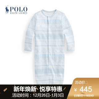 Ralph Lauren/拉夫劳伦男婴 2020年秋季两用睡袍连体衣34136 400-蓝色 3M