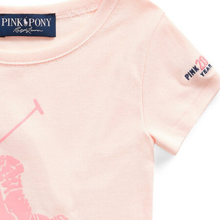 Ralph Lauren/拉夫劳伦女童 2020年冬季Pink Pony图案T恤34578 650-粉红色 2/2T