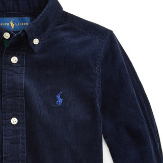 Ralph Lauren/拉夫劳伦男童 2020年冬季棉质灯芯绒衬衫34645 410-海军蓝 2/2T