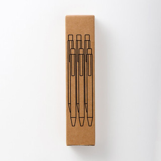  無印良品 無印良品 MUJI  凝胶中性墨水圆珠笔6支装·按压式 黑色/红色各3支装 0.5㎜