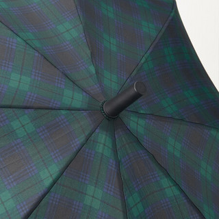 MUJI 可作标识的 伞 深绿色格纹 60cm
