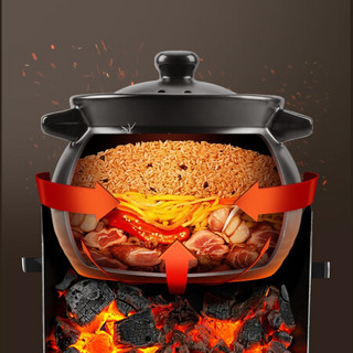 COOKER KING 炊大皇 TC35GL01 砂锅(19cm、3.5L、陶瓷、黑色)