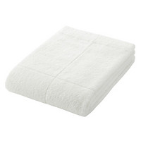 MUJI 棉可再利用 柔软浴巾・中厚型 本白色 70×140cm