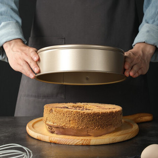 炊大皇（cookerking）烘焙模具蛋糕模具 饼干蛋挞面包模具套装 西点烘培烤箱工具 宽口把手蛋糕模23CM