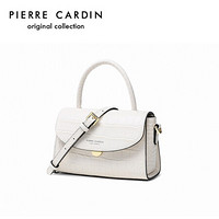 皮尔卡丹(pierre cardin)简约女包时尚单肩斜挎包女欧美风百搭手提包包女士 J0A219-180801E白色