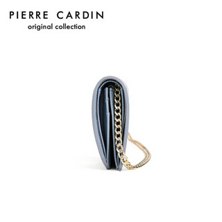 皮尔卡丹(pierre cardin)链条短款钱包女时尚清新迷你零钱包多功能多卡位钱夹女 J0A609-180601G蓝色