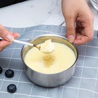 Momscook 不锈钢蒸蛋碗 304 带盖 炖汤 炖糖水 一体成型 多用途 直身蒸蛋碗-GT12SEB-U