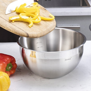Momscook 不锈钢料理盆 sus304 多功能面盆 厨房储物 收纳盆 大容量 26×14.5cm料理盆