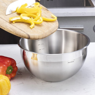 Momscook 不锈钢料理盆 sus304 多功能面盆 厨房储物 收纳盆 大容量 26×14.5cm料理盆
