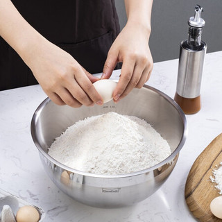Momscook 不锈钢料理盆 sus304 多功能面盆 厨房储物 收纳盆 大容量 26×14.5cm料理盆
