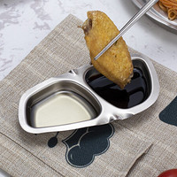 慕厨(momscook)304不锈钢二合一调味碟KN2WD 调味碟(KN2WD)