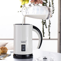 慕厨(Momscook)电动牛奶打泡器DIY咖啡家用电动奶泡机搅拌打沫器 奶泡机白色KN-MFW