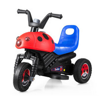 luddy 乐的 儿童电动三轮摩托车 红色甲壳虫