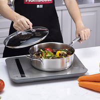 Momscook 慕厨 TL2407FW-GL 不锈钢煎炒锅 24cm