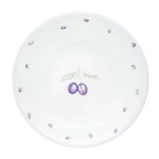 康宁餐具（CORELLE）三层夹层玻璃紫莓牛排盘水果盘17cm浅碟散餐家用 紫莓8.5英寸平盘-单件