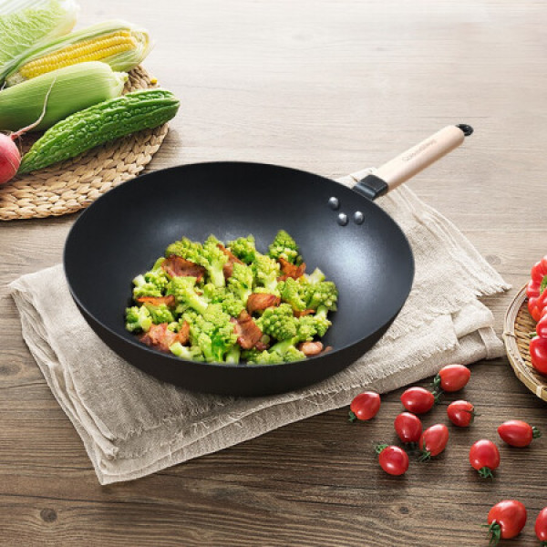 corningware康宁晶铁系列30厘米炒锅 30cm炒锅