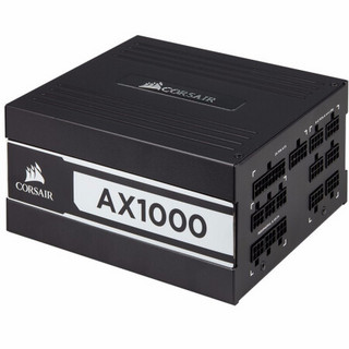 USCORSAIR 美商海盗船 AX1000 钛金牌（94%）全模组ATX电源 1000W