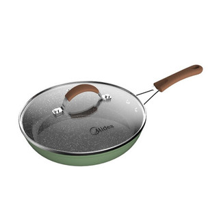 美的（Midea）麦饭石色平底锅   24cm 绿色 CJ24FRY309