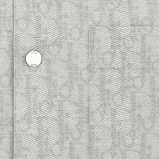 Dior 迪奥 Oblique 男士长袖衬衫 113C511A5046_C078 灰色 52