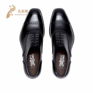 FERRAGAMO/菲拉格慕鞋子2021新款男鞋时尚经典百搭柔软牛皮牛津鞋 黑色 40.5