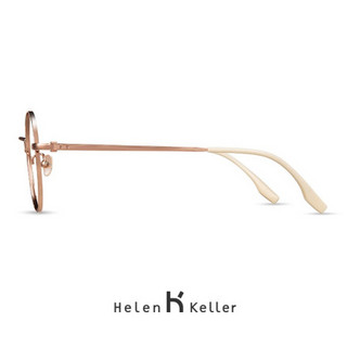 海伦凯勒眼镜近视2020年新款近视眼镜潮流大框眼镜架高圆圆同款眼镜框纯钛圆框镜框女H9308T H9308C1黑框
