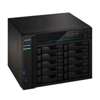 ASUSTOR 爱速特 AS6510T 10盘位NAS(C3538、8GB)