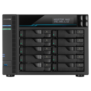 ASUSTOR 爱速特 AS6510T 10盘位NAS(C3538、8GB)