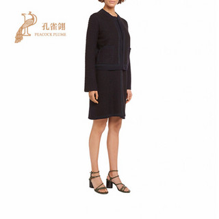 FERRAGAMO/菲拉格慕女装2020新款女士时尚经典休闲宽松针织夹克 黑色 XS