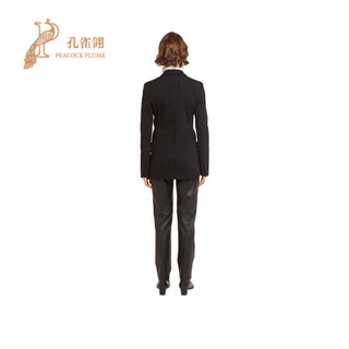 FERRAGAMO/菲拉格慕2020新款女士时尚经典平纹针织面料单排扣夹克 黑色 36