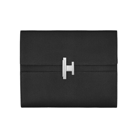 HERMÈS 爱马仕 女士山羊皮手拿包 H073654CK89 黑色