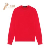 Versace/范思哲2020新款女士饰有精美美杜莎元素圆领长袖毛衣 红色 42