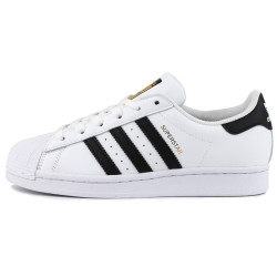 adidas Originals SUPERSTAR系列 中性休闲运动鞋 EG4958 白色/金标 36.5
