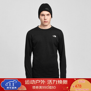 TheNorthFace北面紧身衣男户外吸湿排汗上新|3SG4 JK3/黑色 M