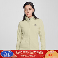 TheNorthFace北面抓绒衣女户外舒适保暖上新|4U88 RB6/米色 L