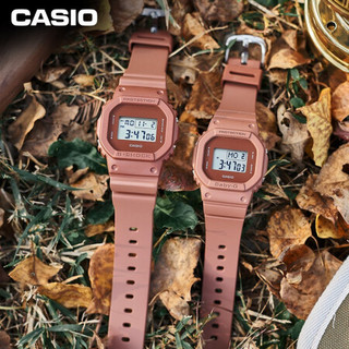 卡西欧（CASIO）G-SHOCK 地球色调户外系列运动防水情侣表石英手表 DW-5600ET-5PR